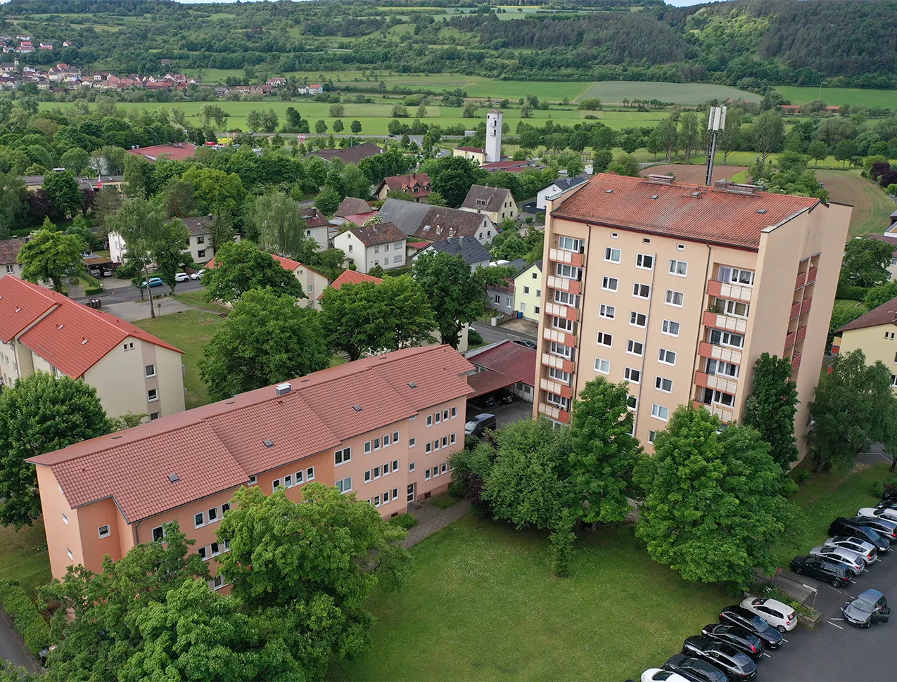 Häuser Adolf-Kolping-Straße 8-12 WOBAU Hammelburg