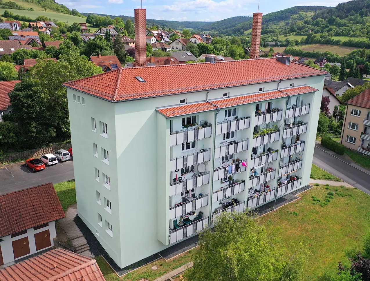 Häuser Schauppstraße 5-7 WOBAU Hammelburg