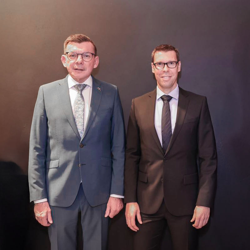 Vorstand Marco Lummel und Armin Warmuth